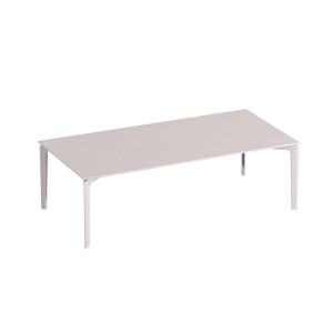 Allsize Tavolo basso rettangolare in alluminio verniciato 56R12A