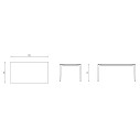 Allsize Tavolo rettangolare 57R16A Fast dimensioni