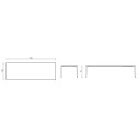 Allsize Tavolo rettangolare 57R30A Fast dimensioni