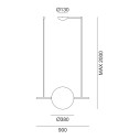 Alma 282.01.ON lampada a sospensione Il Fanale dimensioni