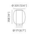 Alma Ta Lampada da tavolo Contardi dimensioni