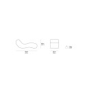 Gufram Alvar Chaise longue dimensioni