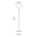 AM2Z lampada da terra Nemo Lighting dimensioni