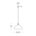 AM4C lampada a sospensione Nemo Lighting dimensioni