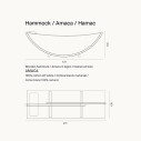 Unopiù Amaca Amanda completa dimensioni