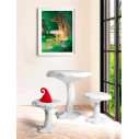 Amanita Sgabello bianco SELETTI ambientazione