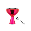 Alessi AMMI01S F Big love Big love Set Coppa gelato Fucsia con cucchiaino vista