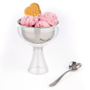 Alessi AMMI01S I Big love Set Coppa gelato con cucchiaino in acciaio Inox vista