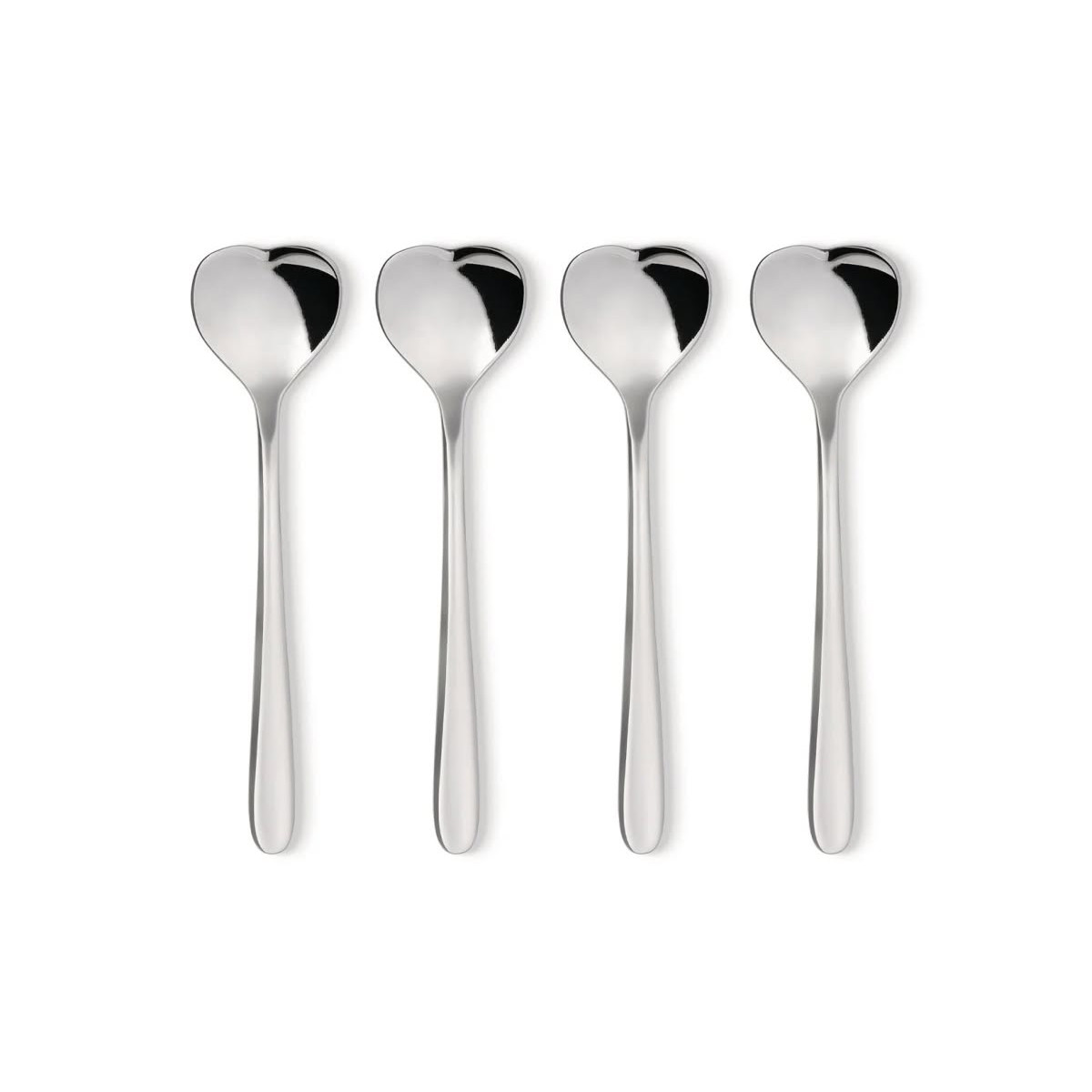 Alessi AMMI08SET Set di quattro cucchiaini da caffè in acciaio Inox