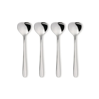 Alessi AMMI08SET Set di quattro cucchiaini da caffè in acciaio Inox