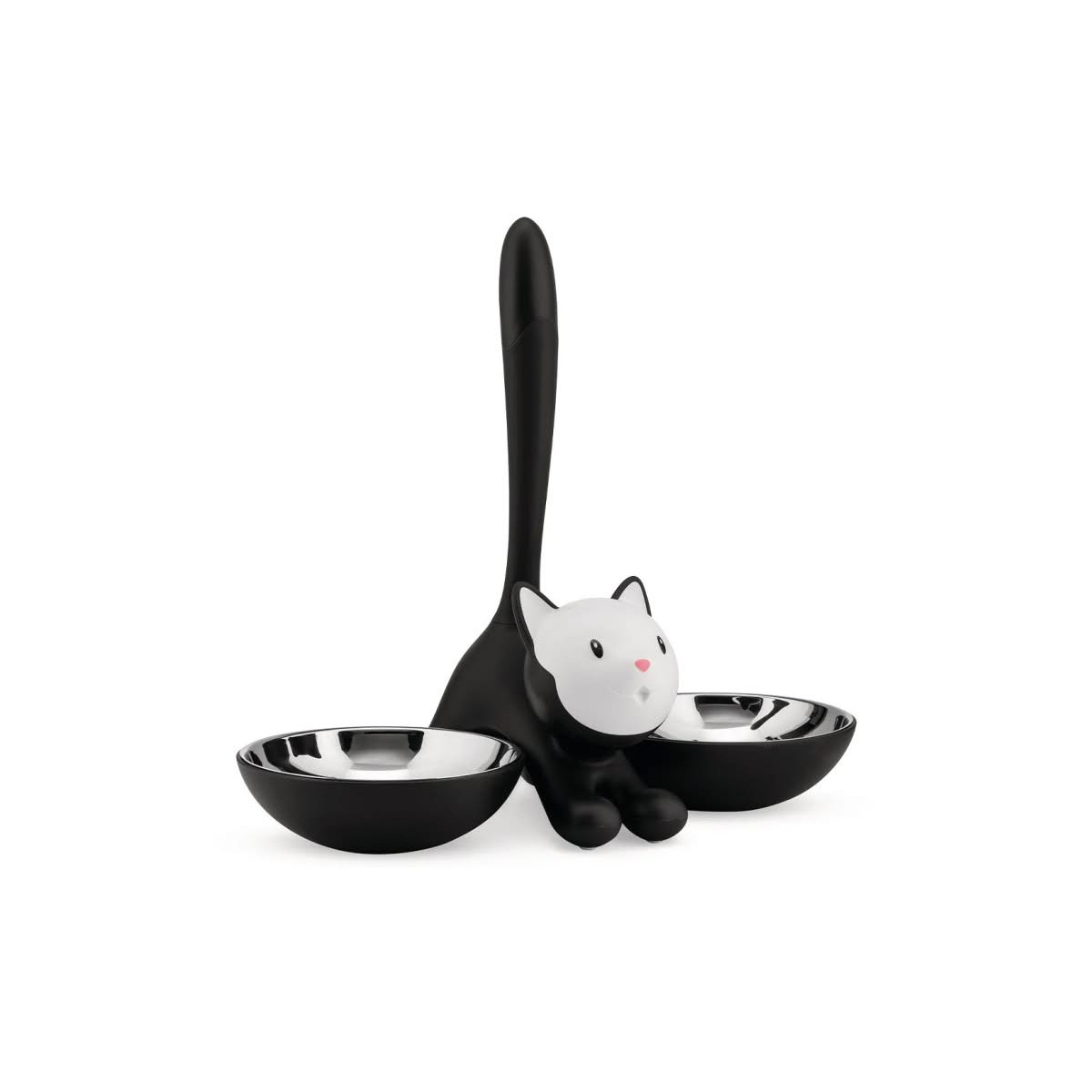 Alessi AMMI09 B Tigrito Ciotola per gatti Nero