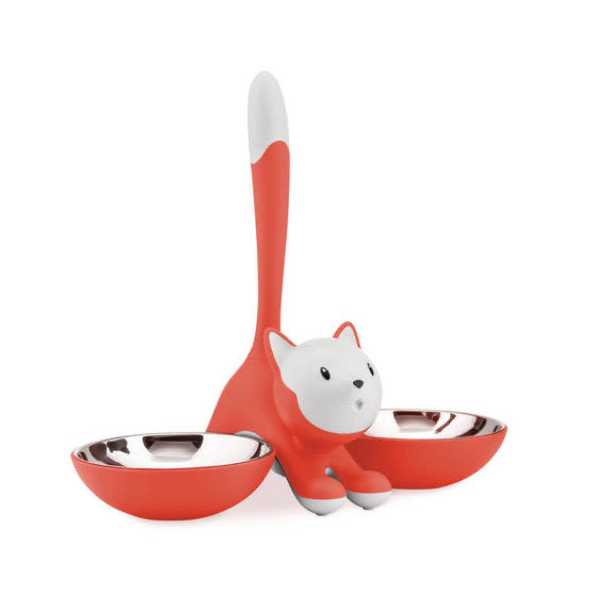 Alessi AMMI09 RO Tigrito Ciotola per gatti Rosso-Arancio