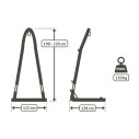 La Siesta Amura Anthracite Supporto in acciaio galvanizzato per poltrone sospese da basic a kingsize dimensioni