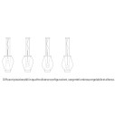 Anisette SP lampada a sospensione Vistosi specifiche composizione diffusore