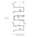 Antologia Composizione libreria verticale Mogg schema composizione