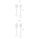 Appendiabiti Spiga T7415 Tonin Casa dimensioni
