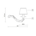 Applique Deja Vu AP627 60B Karman scheda tecnica