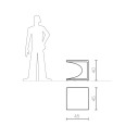 Aquaplano tavolino Serralunga dimensioni