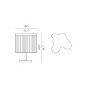 Arcipelago Maiorca lampada da tavolo Contardi dimensioni