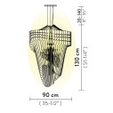 Aria Suspension XL lampada a sospensione Black Fade Slamp dimensioni