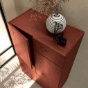 Armadietto Alter FGF rovere laccato rosso mattone