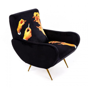 Armchair Black Lipsticks Seletti