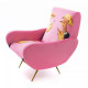 Armchair Pink Lipsticks Seletti vista