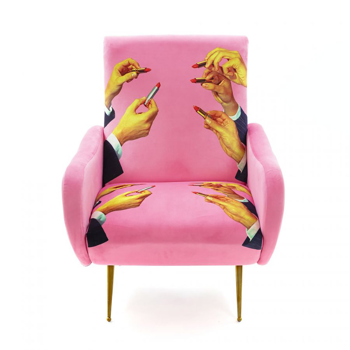 Armchair Pink Lipsticks Seletti