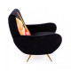 Armchair Tongue Black Seletti vista