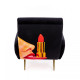 Poltrona Tongue Black Seletti vista