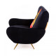 Armchair Tongue Black Seletti vista