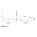 Armonia SP 0V1 lampada a sospensione Vistosi dimensioni