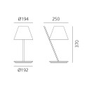 Artemide La Petite lampada da tavolo dimensioni