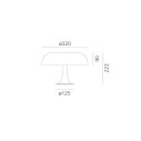 Artemide Nessino Black Special Edition Lampada da tavolo dimensioni