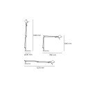Artemide Tolomeo Alluminio Lampada da tavolo dimensioni