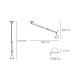 Artemide Tolomeo Decentrata Suspension diffusore alluminio dimensioni