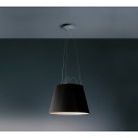 Artemide Tolomeo Mega Sospensione Tessuto Nero ambientazione