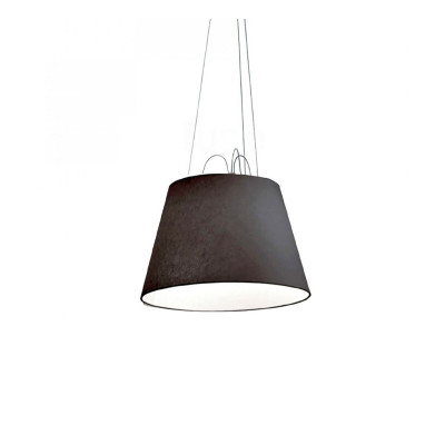 Artemide Tolomeo Mega Sospensione Tessuto Nero