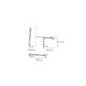 Artemide Tolomeo Micro Alluminio Lampada da tavolo dimensioni