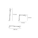 Artemide Tolomeo Mini Wall Bianco dimensioni