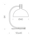 AS1C lampada da tavolo Nemo Lighting dimensioni