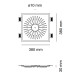 Astra 5513A Rosone decorativo 9010 novantadieci dimensioni