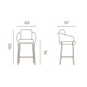 Atol Stool Grattoni dimensioni