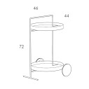 Atollo Rotondo Carrello Minottiitalia specifiche