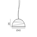 Babele Ø 40 cm lampada a sospensione Martinelli Luce dimensioni