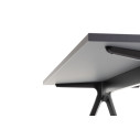 Baguette Tavolo 200x90 in alluminio verniciato e MDF Magis dettaglio