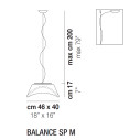 Balance SP M lampada a sospensione Vistosi dimensioni