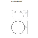 Balzac Tavolino Serralunga dimensioni