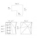 Faz Bancone bar angolare Vondom dimensioni