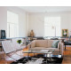 Knoll Mies Van Der Rohe Barcelona Poltrona Pelle Volo Bianco ambientazione